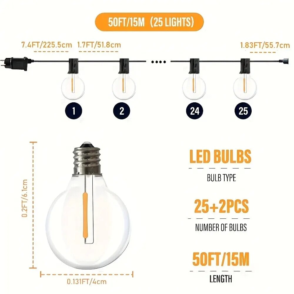 LumaTwinkle - Solar Buiten Lichtslingers voor Sfeervolle Verlichting