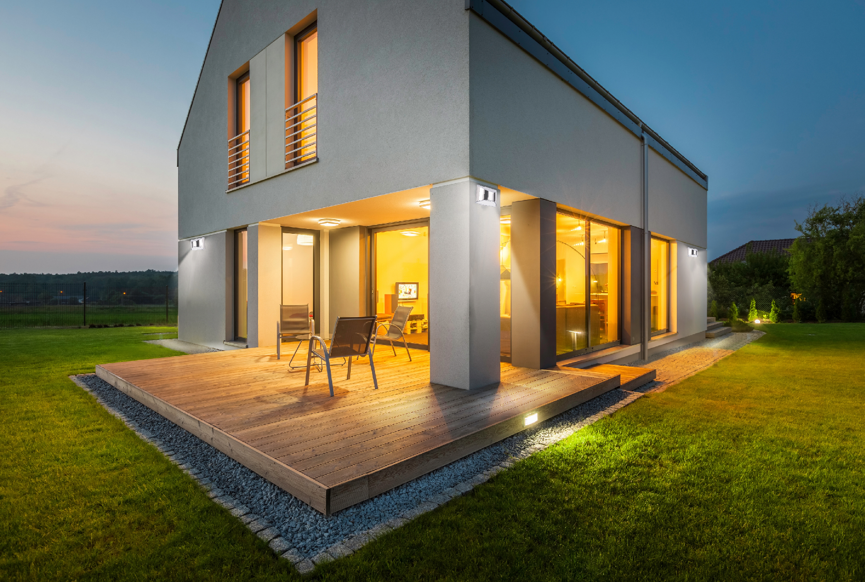 EcoSolar - Duurzame Roestvrij Stalen Solar LED Buitenwandlampen | Waterdicht voor Gazon, Achtertuin en Tuin