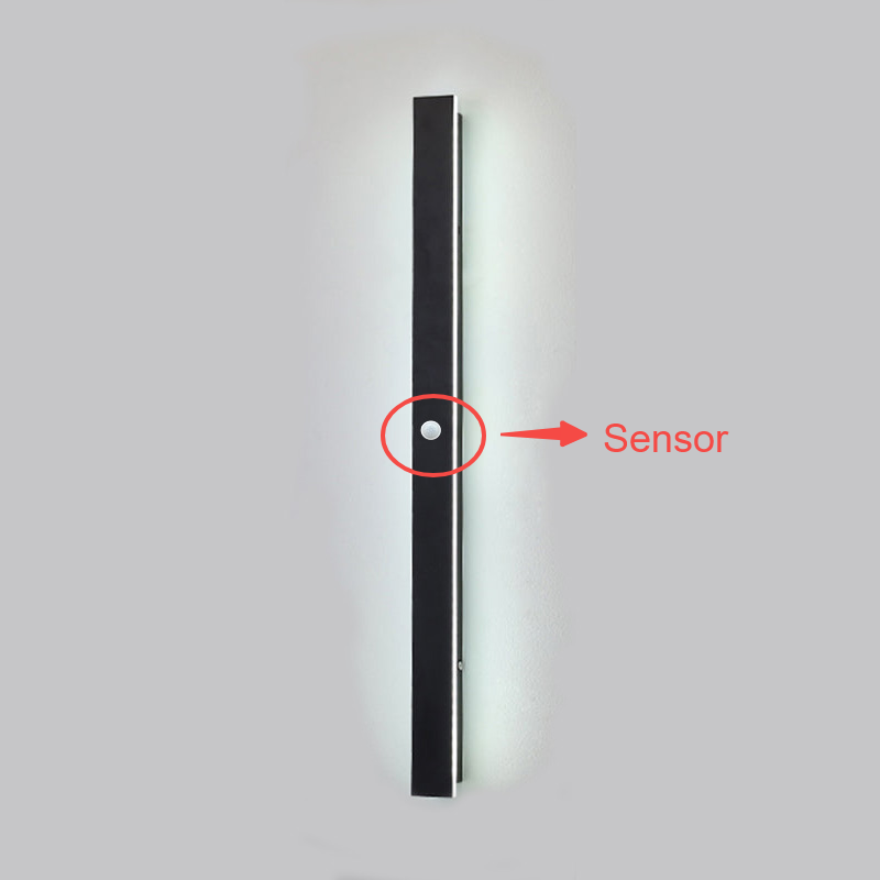 SleekEdge - Moderne Design LED Wandlampen in Zwart Metaal voor Tuin en Hal | Stijlvolle Buitenverlichting