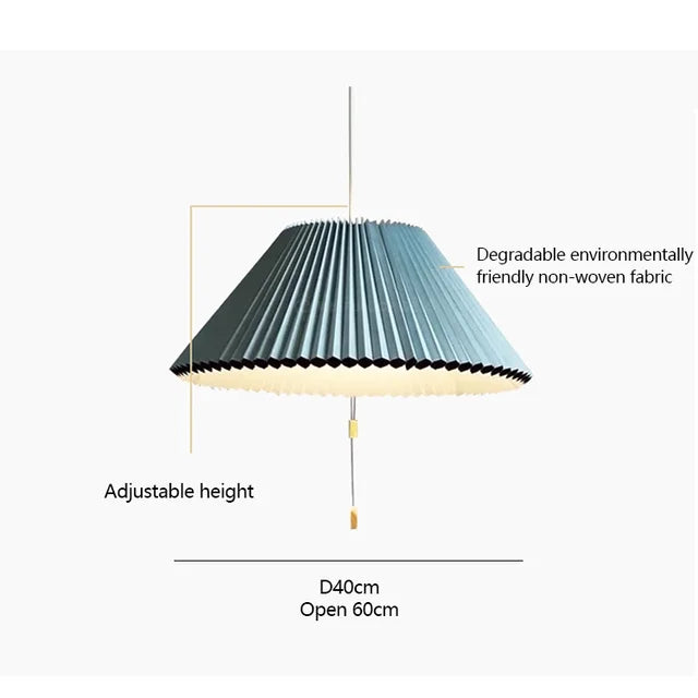 FoldGlow - Plissé Lampenkap voor Elegante Verlichting