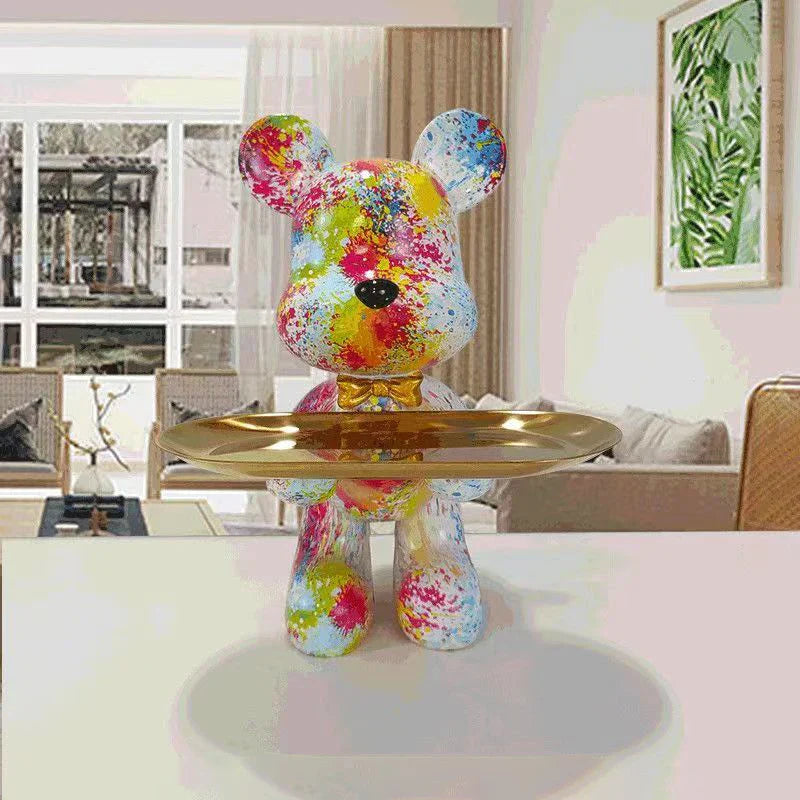 StreetArt Bear Sculptuur | Creatieve Straatkunst Decoratie