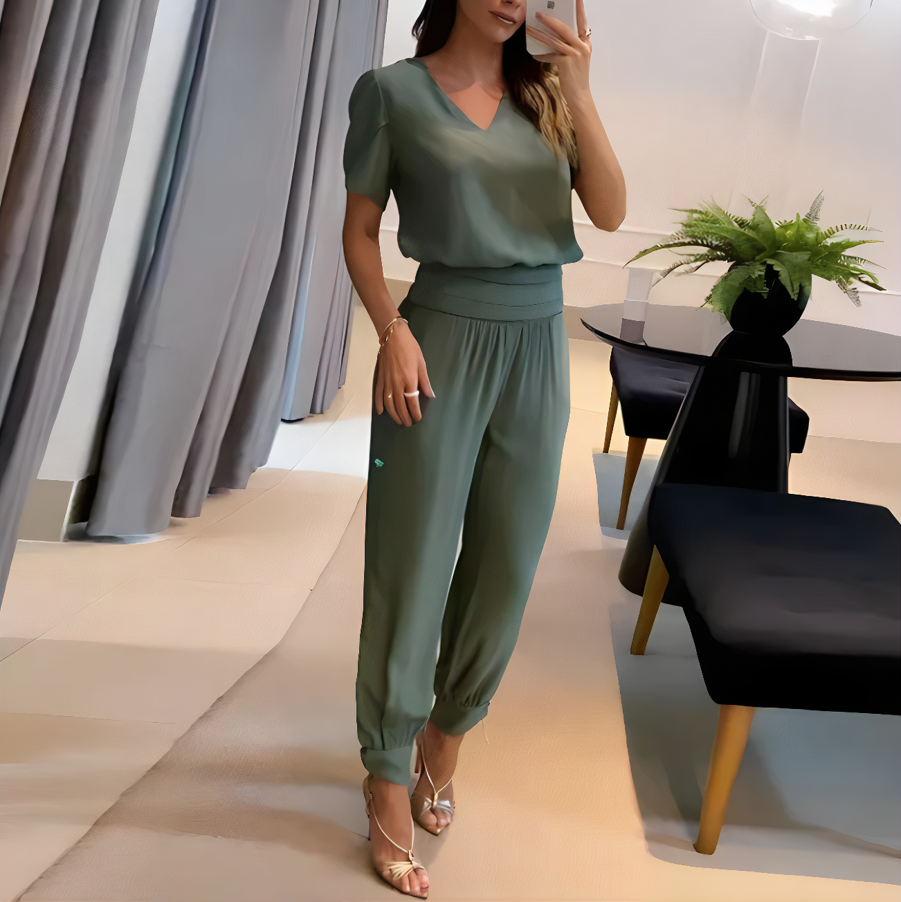 Brianna - Trendy Set met Blouse en Broek voor Dames | Stijlvolle en Comfortabele Outfit