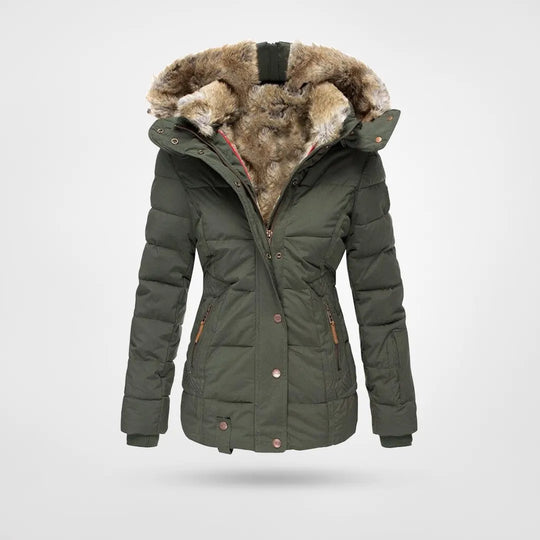 Livia - Warme Waterdichte Winterjas met Voering en Capuchon voor Dames