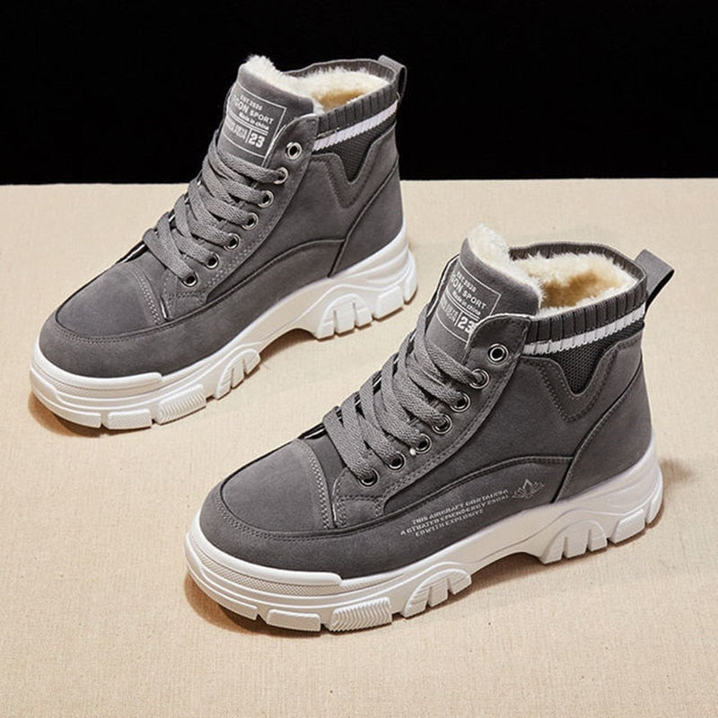 WarmFur - Sneakers met Warme Bontvoering voor Dames