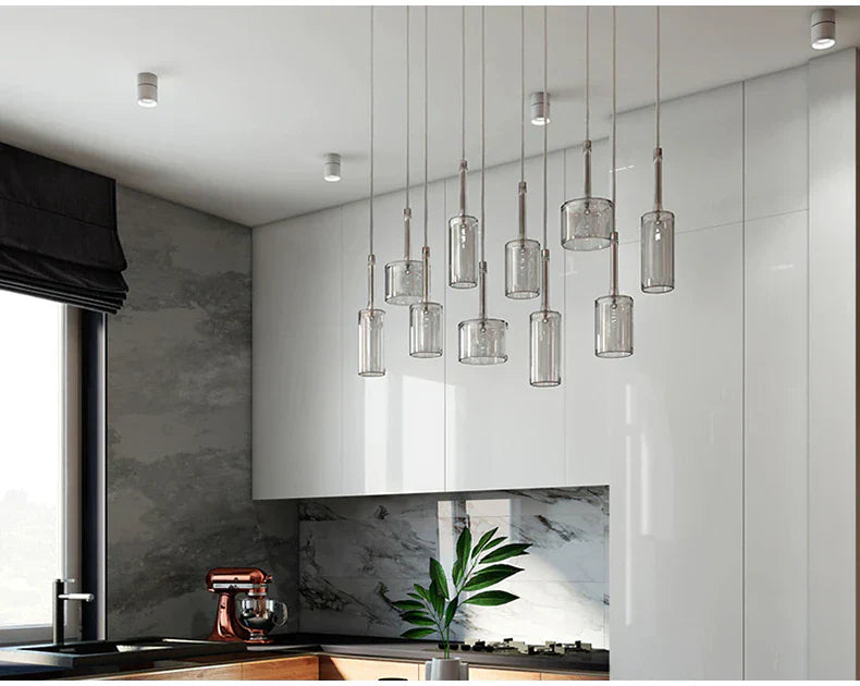 Elegante Glazen Hanglamp voor Eettafel - Moderne LED Verlichting voor Stijlvol Interieur