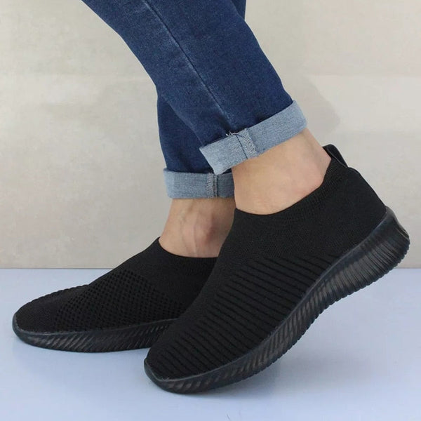 Vlotte Slip-On Sneakers - Lichtgewicht en Comfortabele Schoenen voor Dames