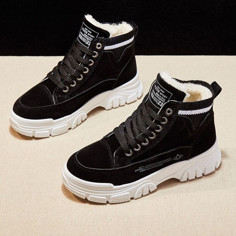 WarmFur - Sneakers met Warme Bontvoering voor Dames