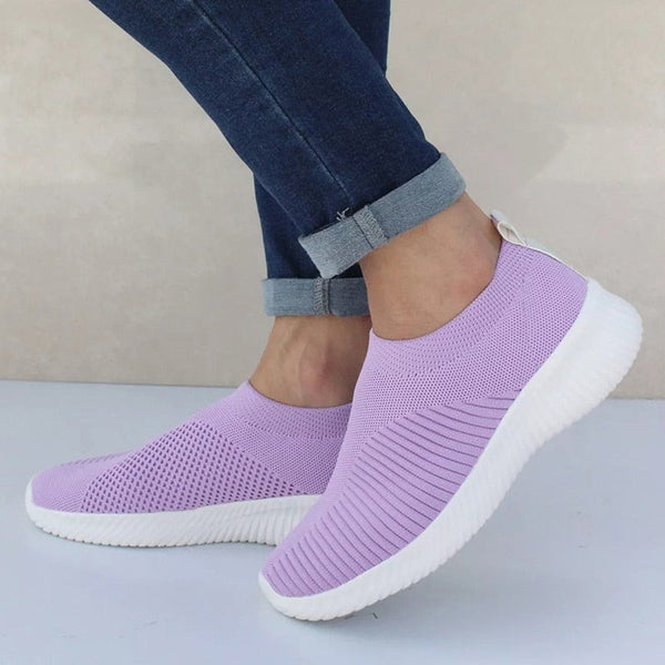Vlotte Slip-On Sneakers - Lichtgewicht en Comfortabele Schoenen voor Dames