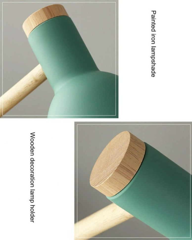 ScandiLicht - Scandinavische Houten Bureau Lamp | Stijlvolle Verlichting voor Werk- en Woonruimtes