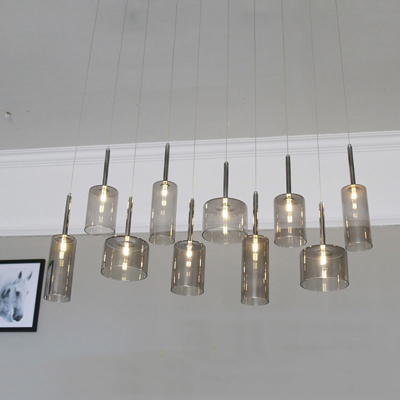 Elegante Glazen Hanglamp voor Eettafel - Moderne LED Verlichting voor Stijlvol Interieur