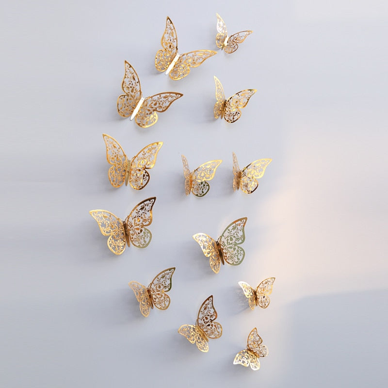 VlinderFantasie - 3D Vlinder Wandstickers | Ideaal voor Bruiloften en Interieurdecoratie