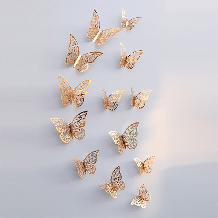 VlinderFantasie - 3D Vlinder Wandstickers | Ideaal voor Bruiloften en Interieurdecoratie