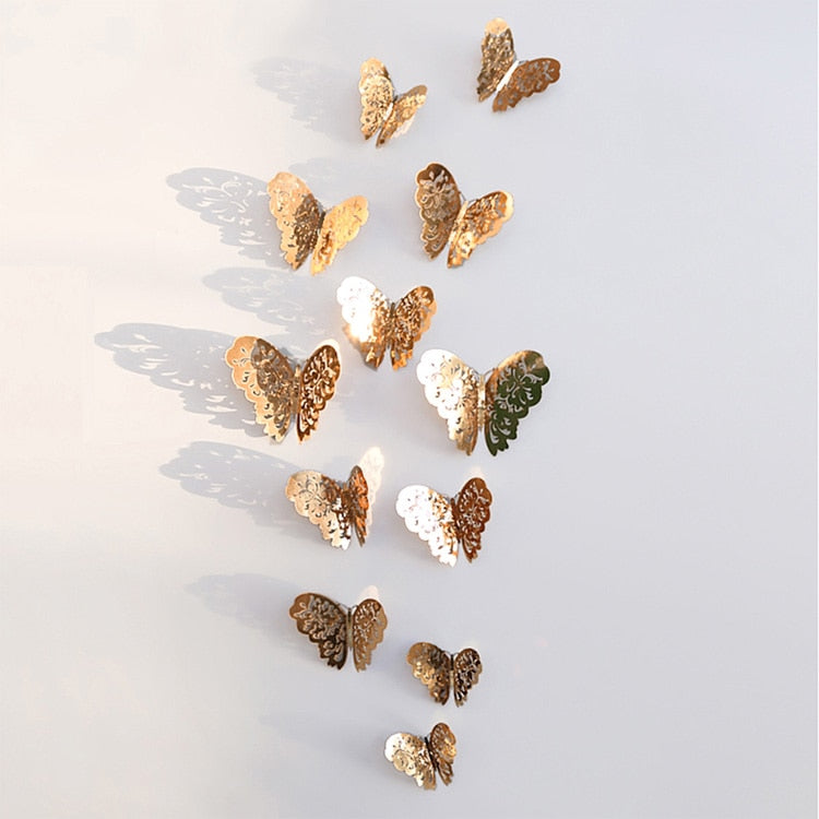 VlinderFantasie - 3D Vlinder Wandstickers | Ideaal voor Bruiloften en Interieurdecoratie