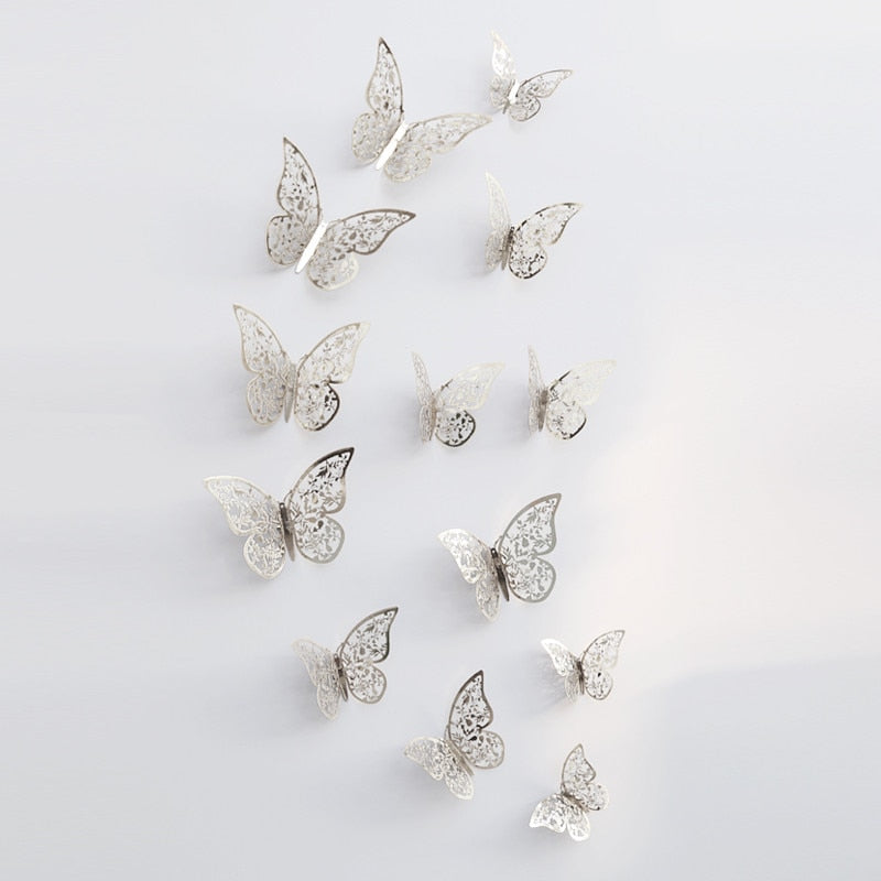 VlinderFantasie - 3D Vlinder Wandstickers | Ideaal voor Bruiloften en Interieurdecoratie
