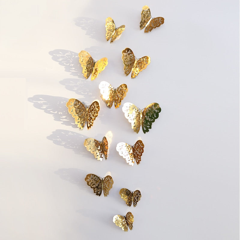 VlinderFantasie - 3D Vlinder Wandstickers | Ideaal voor Bruiloften en Interieurdecoratie