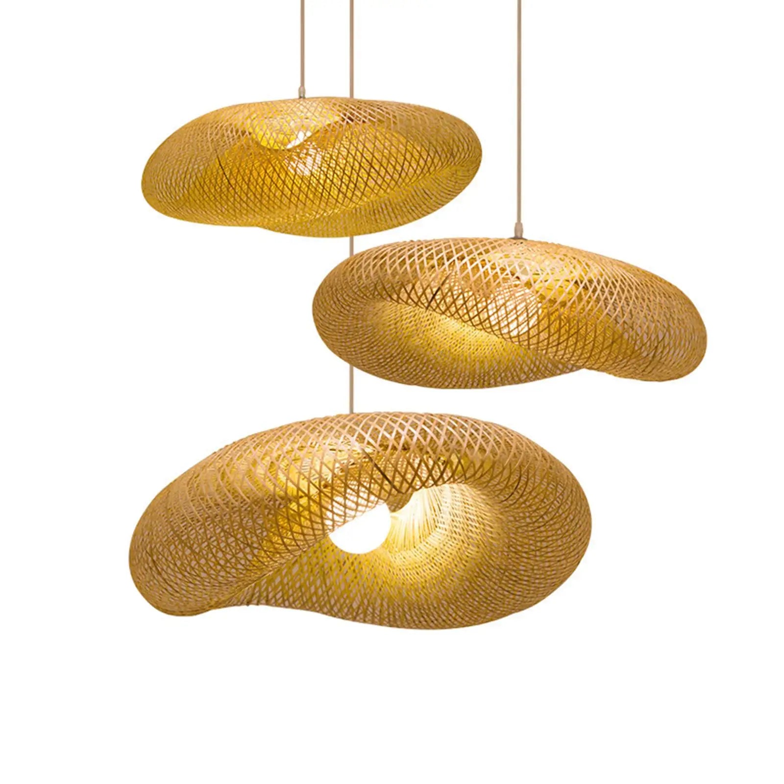 BambooVintage LED Hanglamp - Authentieke Bamboe Designlamp voor Woonkamer en Eetkamer