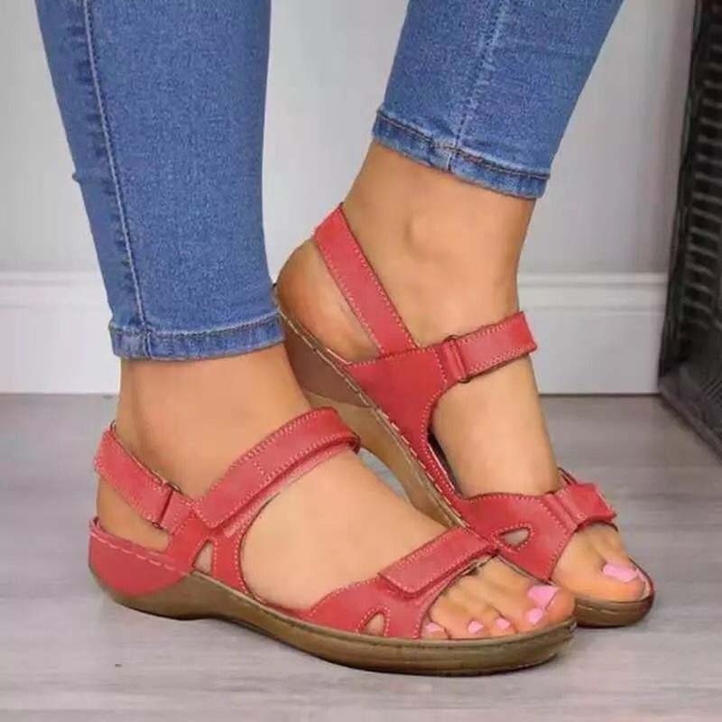 Zomer Comfort Luna | Orthopedische Dames Sandalen met Klittenbandsluiting voor de Zomer