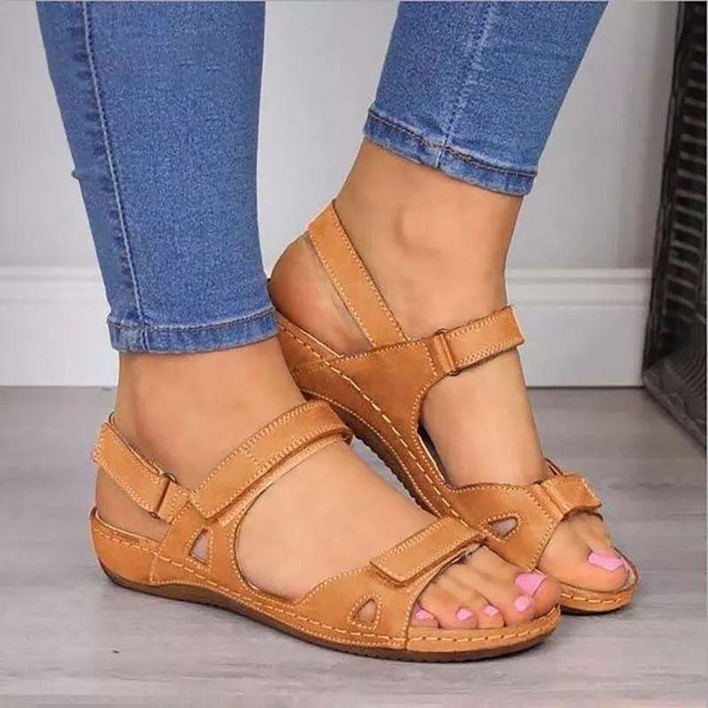 Zomer Comfort Luna | Orthopedische Dames Sandalen met Klittenbandsluiting voor de Zomer