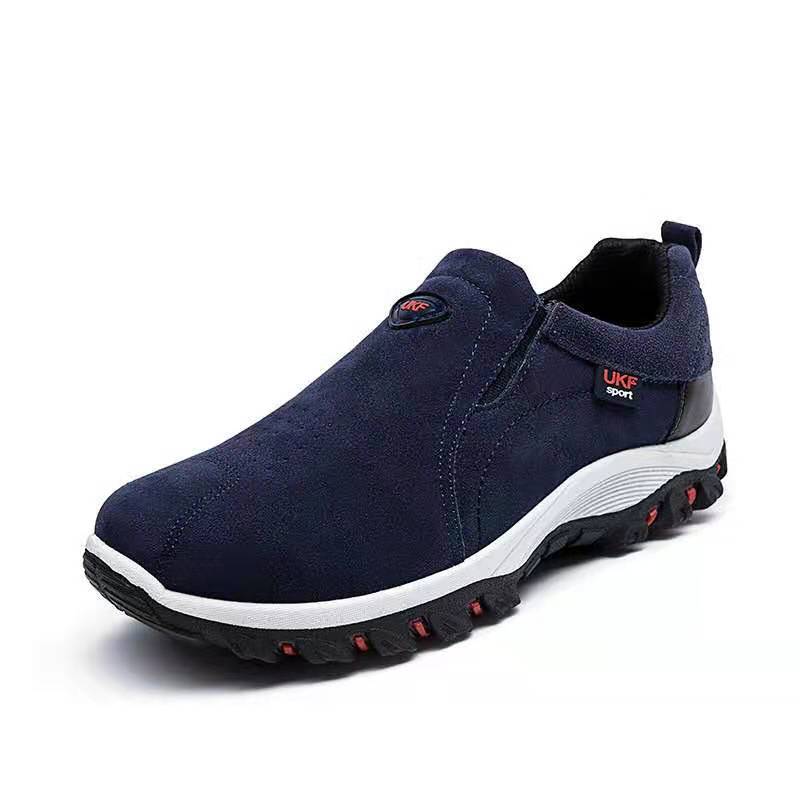 Stijlvolle Slip-On Sneakers voor Heren met Elastische Inzetstukken – Comfort en Gemak voor Dagelijks Gebruik