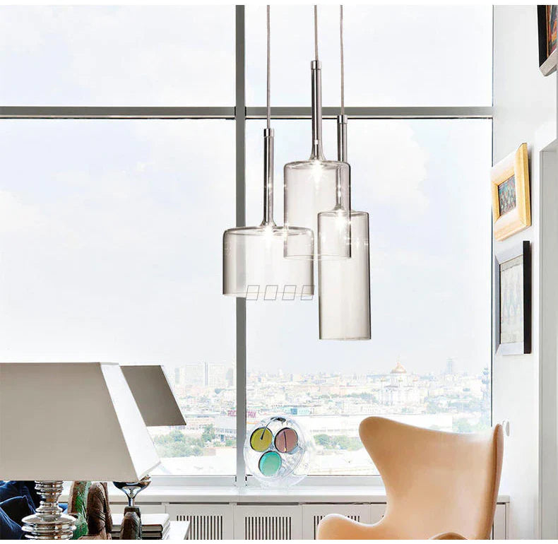 Elegante Glazen Hanglamp voor Eettafel - Moderne LED Verlichting voor Stijlvol Interieur