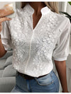 Rani - Elegante Korte Mouwen Blouse voor Dames | Stijlvolle en Comfortabele Zomerblouse
