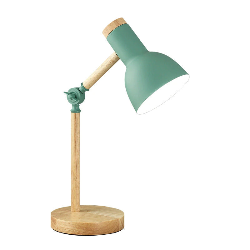 ScandiLicht - Scandinavische Houten Bureau Lamp | Stijlvolle Verlichting voor Werk- en Woonruimtes