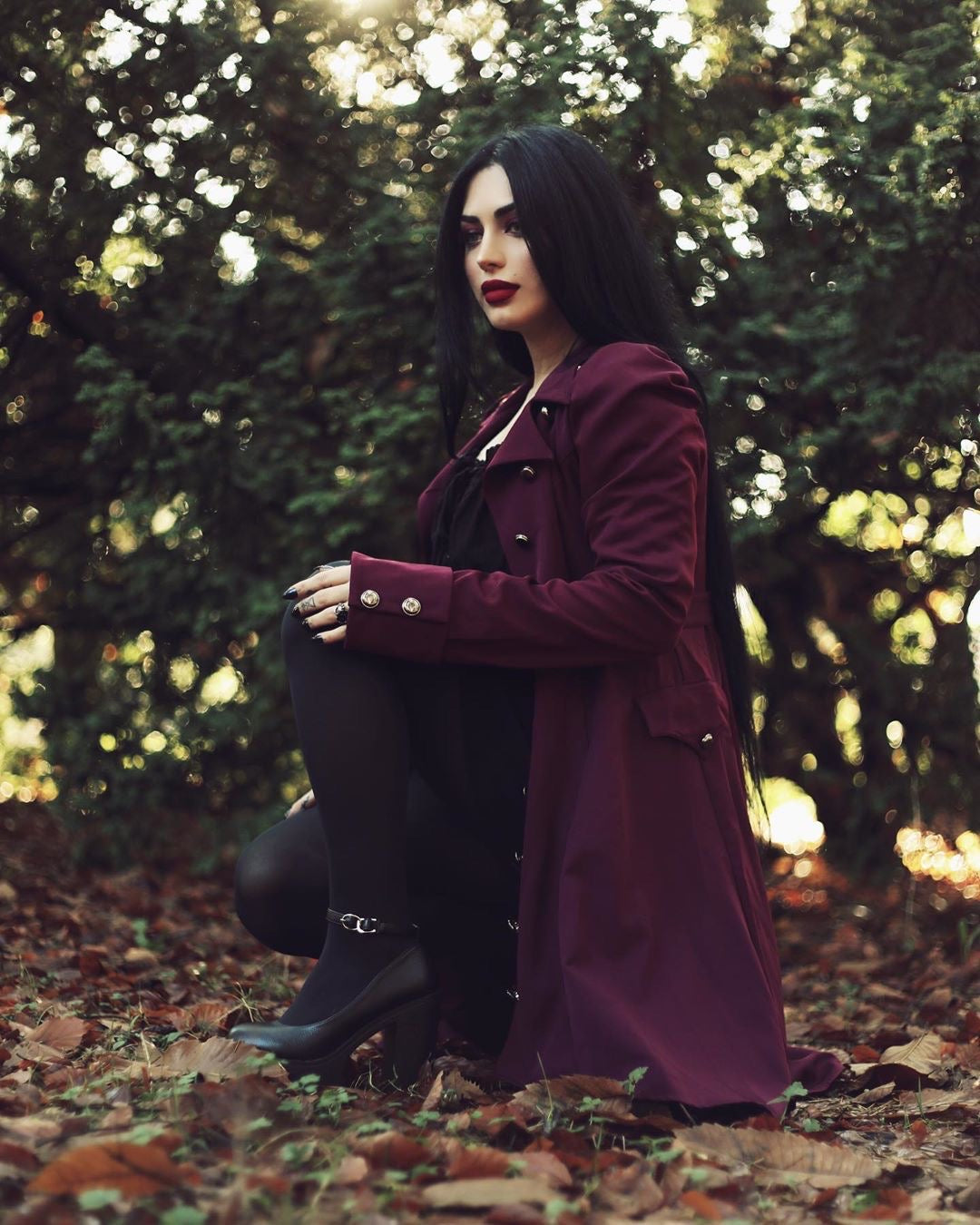 Selina - Stijlvolle Vampier Trenchcoat voor Dames