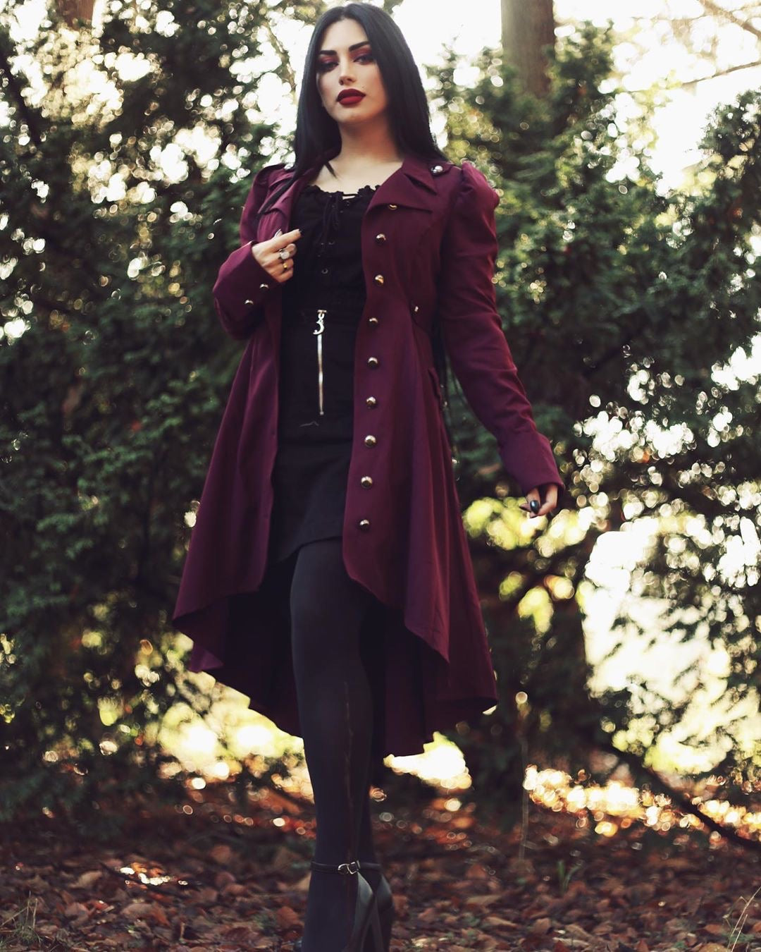 Selina - Stijlvolle Vampier Trenchcoat voor Dames