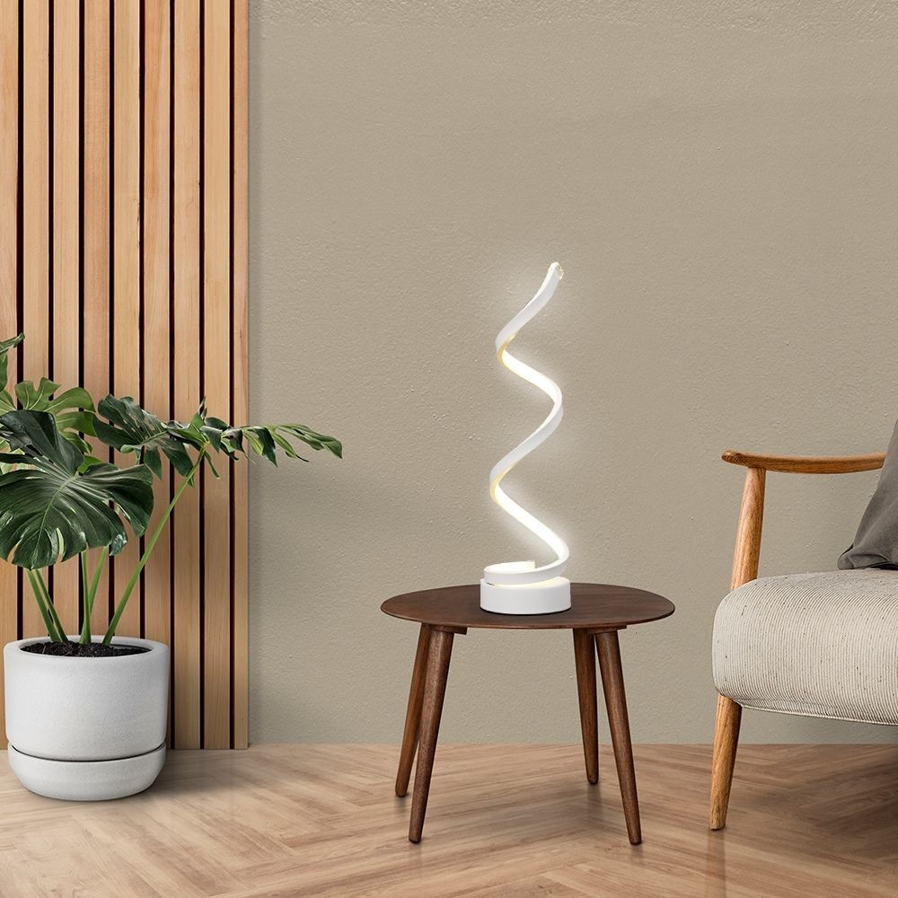 CurveGlow - Compacte en Veelzijdige Spiraallamp | Moderne LED Verlichting voor Woon- en Werkruimtes