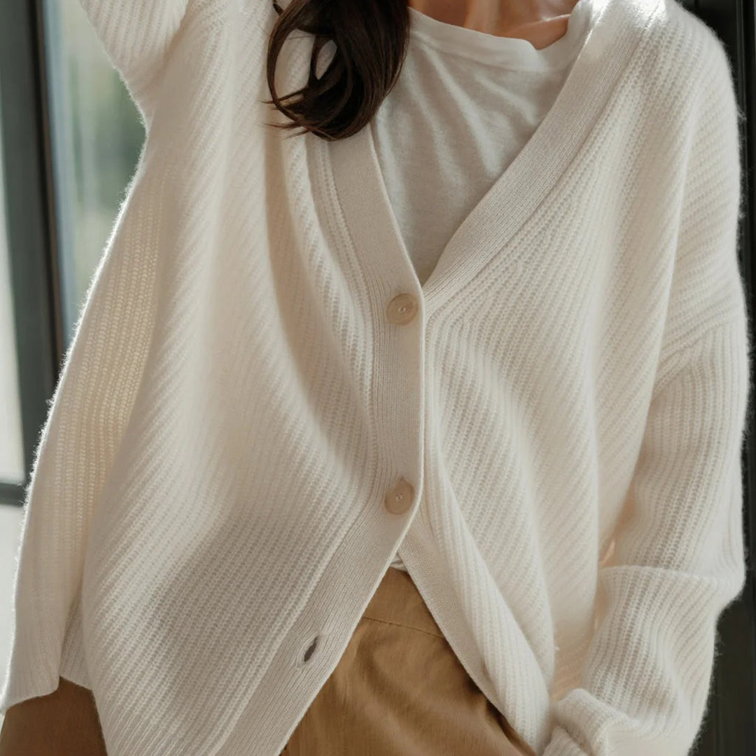Lia - Oversized Kasjmier Cardigan voor Dames met Luxueus Comfort