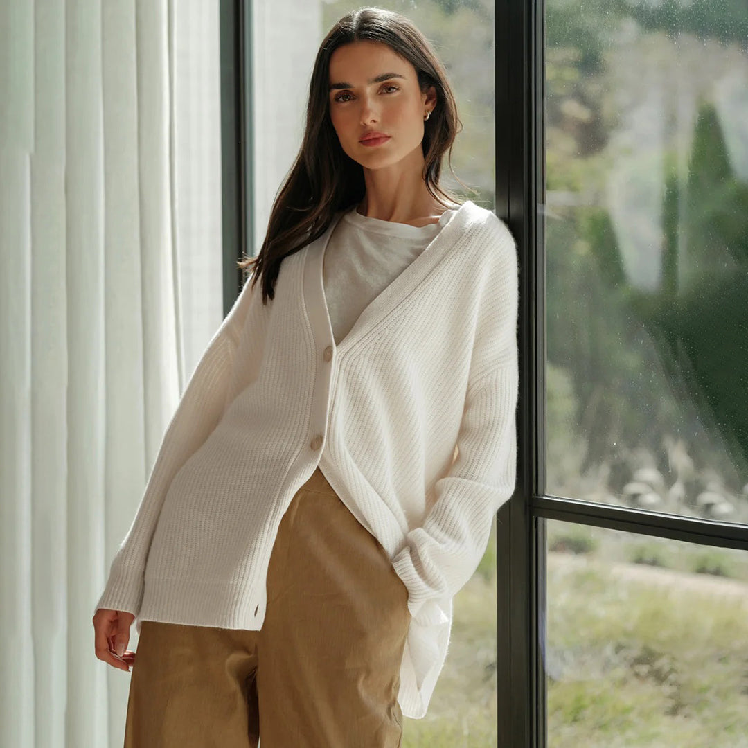 Sofie - Knusse Gebreide Vest met Knoopsluiting voor Dames