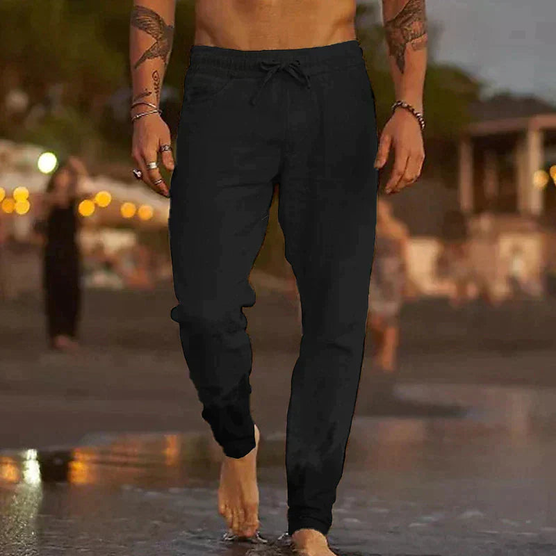 Carlo - Casual Linnenbroek voor Heren | Comfortabele en Ademende Zomerbroek