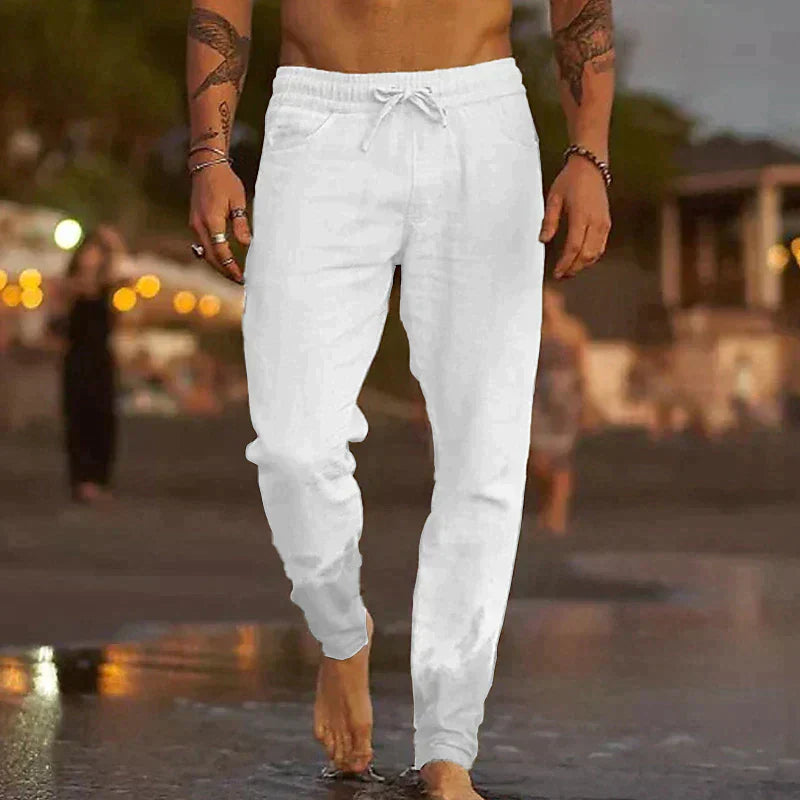 Carlo - Casual Linnenbroek voor Heren | Comfortabele en Ademende Zomerbroek