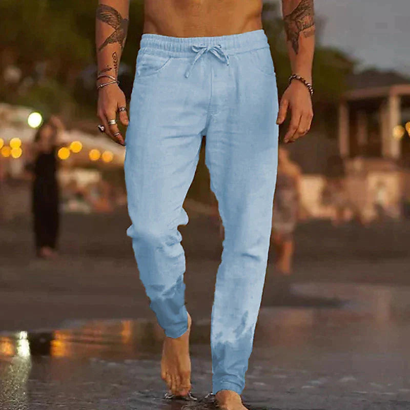 Carlo - Casual Linnenbroek voor Heren | Comfortabele en Ademende Zomerbroek
