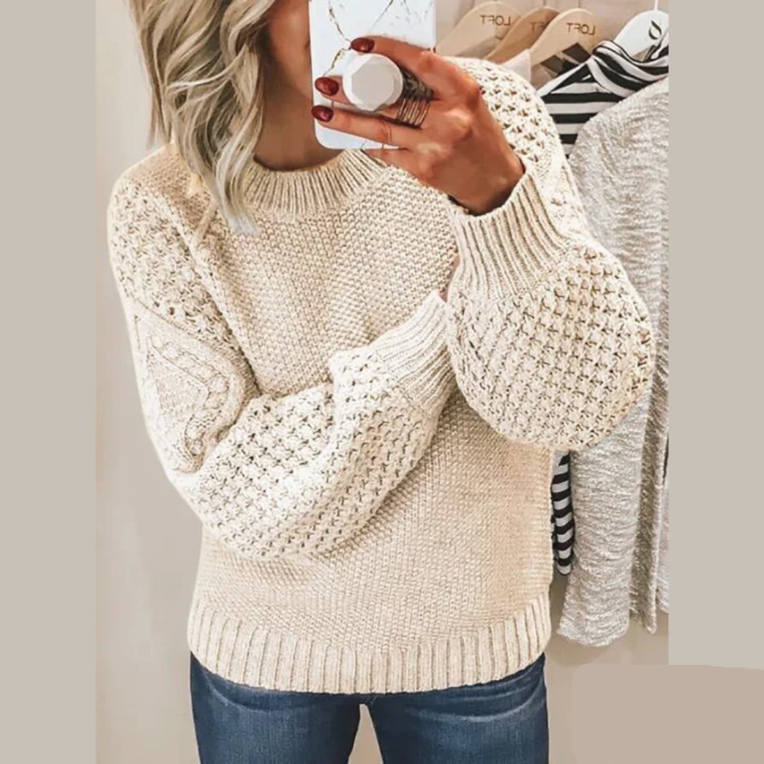 Eliana - Stijlvolle Oversized Gehaakte Trui voor Dames