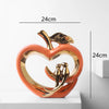 CeramicDelight - Keramische Appel Decoratie | Stijlvol Decoratief Object voor Interieur
