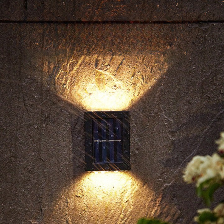 SunBright - Draadloze LED Zonne Wandlampen Deluxe voor een Perfecte Sfeer in je Tuin