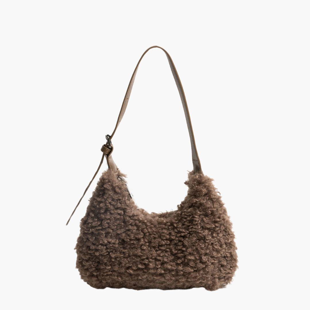 Kira - Luxe Kunstbont Schoudertas | Trendy en Comfortabel