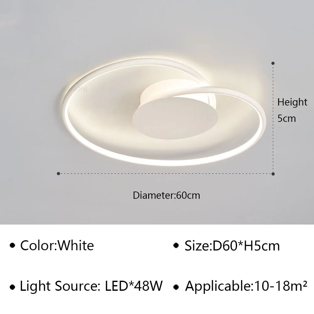 Stijlvolle Eenvoudige Plafondlamp - Minimalistische Designverlichting voor Elke Kamer