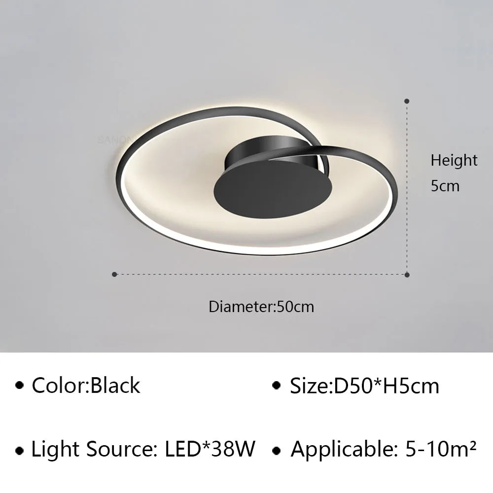 Stijlvolle Eenvoudige Plafondlamp - Minimalistische Designverlichting voor Elke Kamer