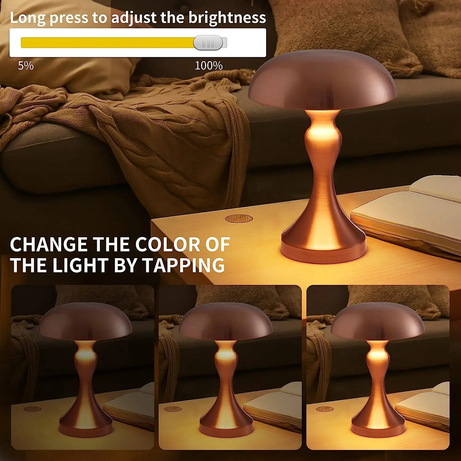 MidnightLicht - Dimbare Nachtlamp en Leeslamp met Modern Design
