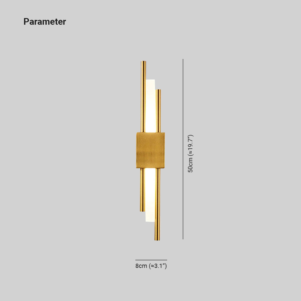 LuminLuxe - Stijlvolle LED Wandlamp in Zwart/Goud voor Luxe Slaapkamer Verlichting