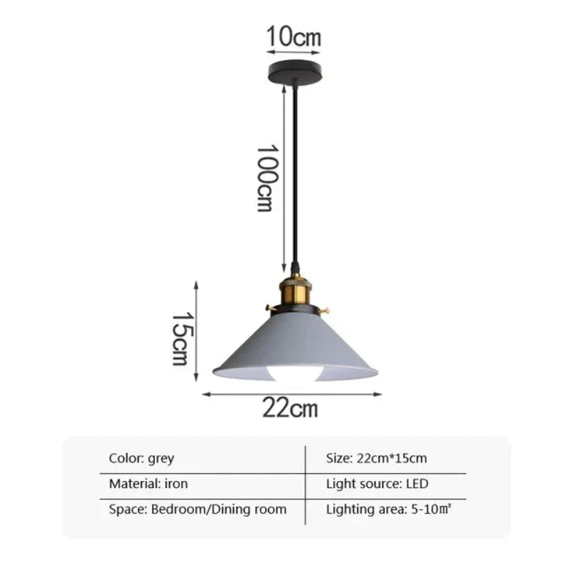 IndustrialGlow - LED Industriële Hoorn Hanglamp voor Moderne Verlichting