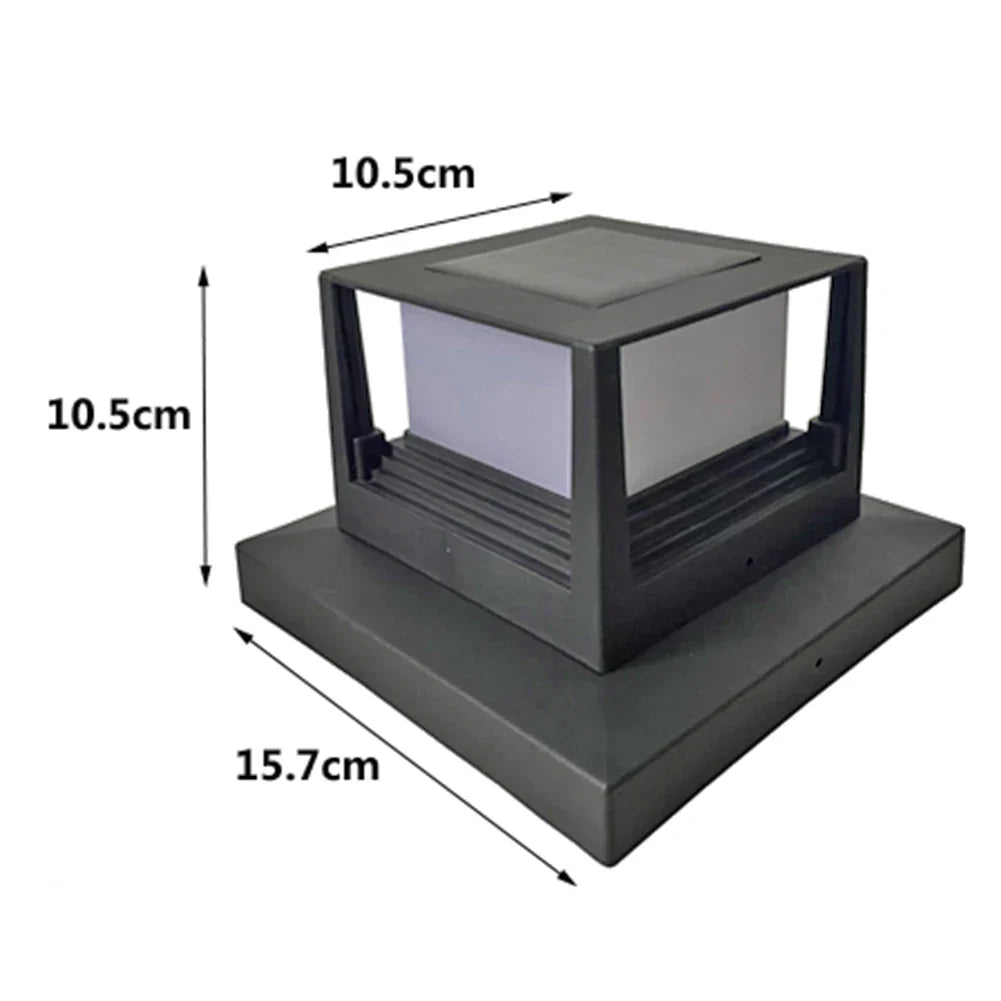 SunLum - Led ZonnezuillampSolarPillar - LED Zonne-energie Zuillamp voor Duurzame Buitenverlichting