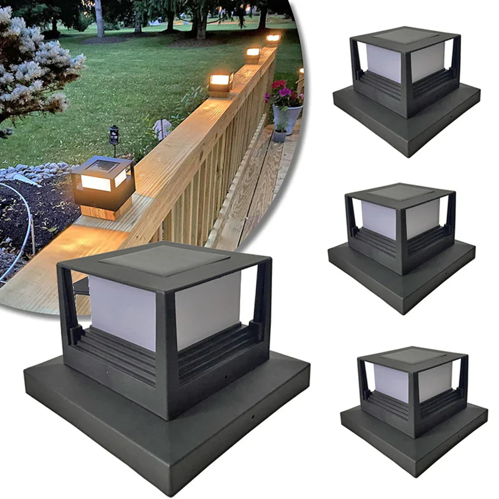 SunLum - Led ZonnezuillampSolarPillar - LED Zonne-energie Zuillamp voor Duurzame Buitenverlichting