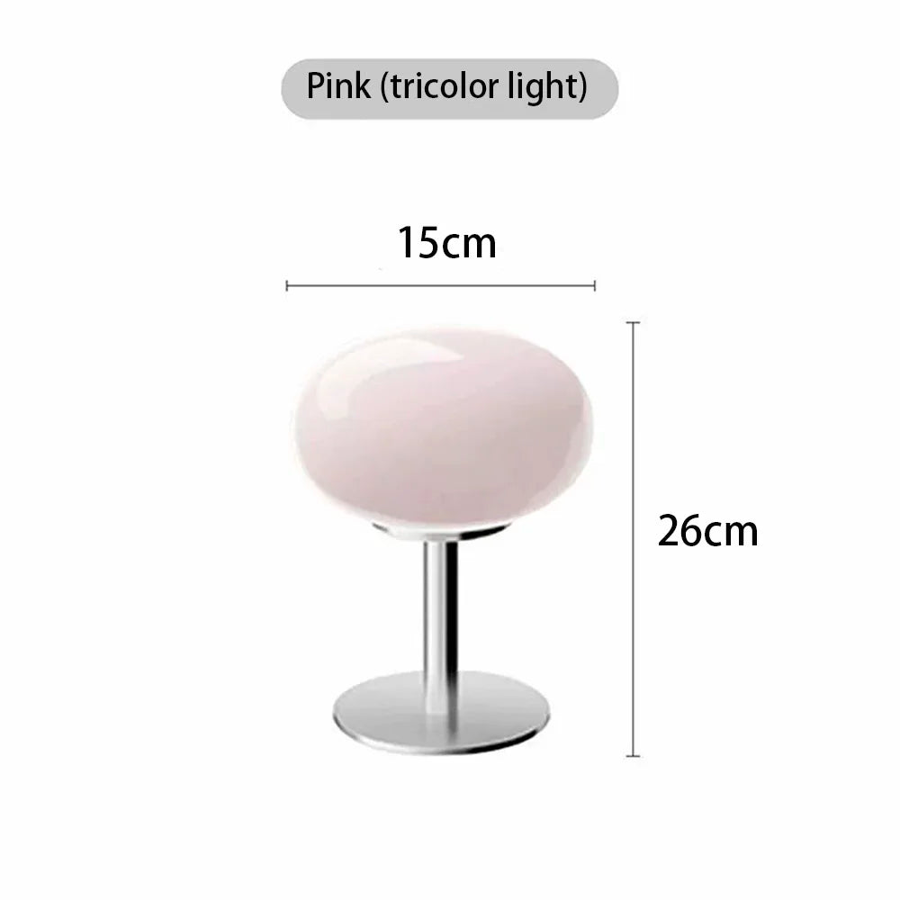 CreamGlow - Crème Lollypop Glazen Tafellamp | Stijlvolle Verlichting voor Elk Interieur