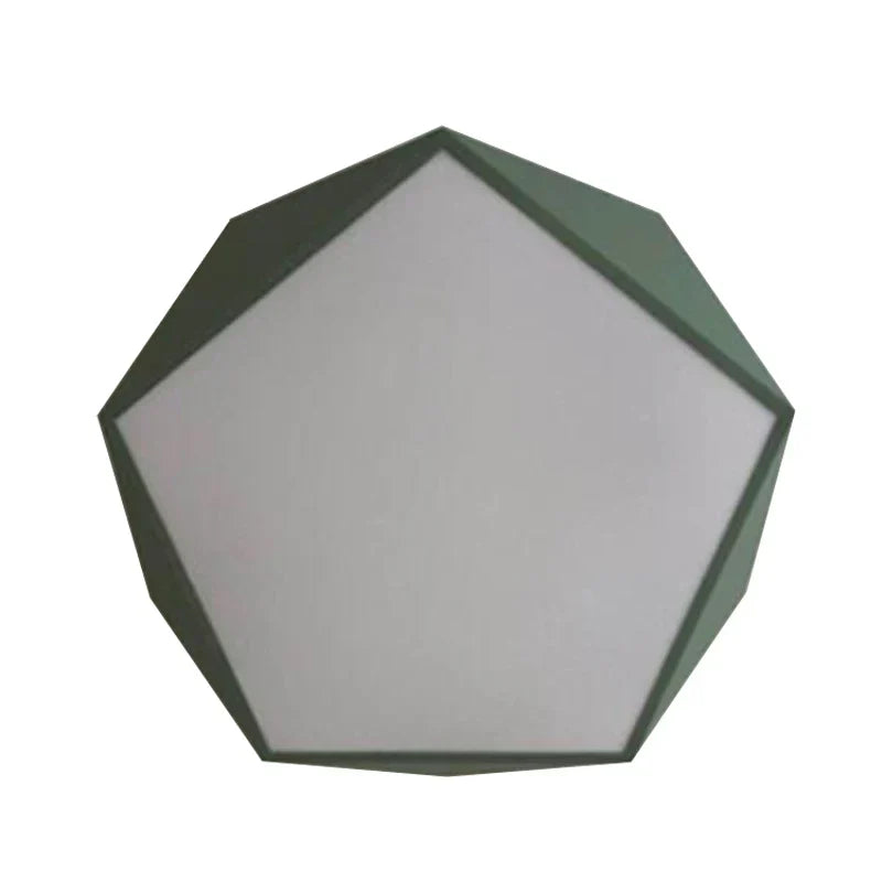 PolygonGlow - Vijfhoekige Macaron Plafondlamp met LED Verlichting voor Slaapkamer en Woonkamer