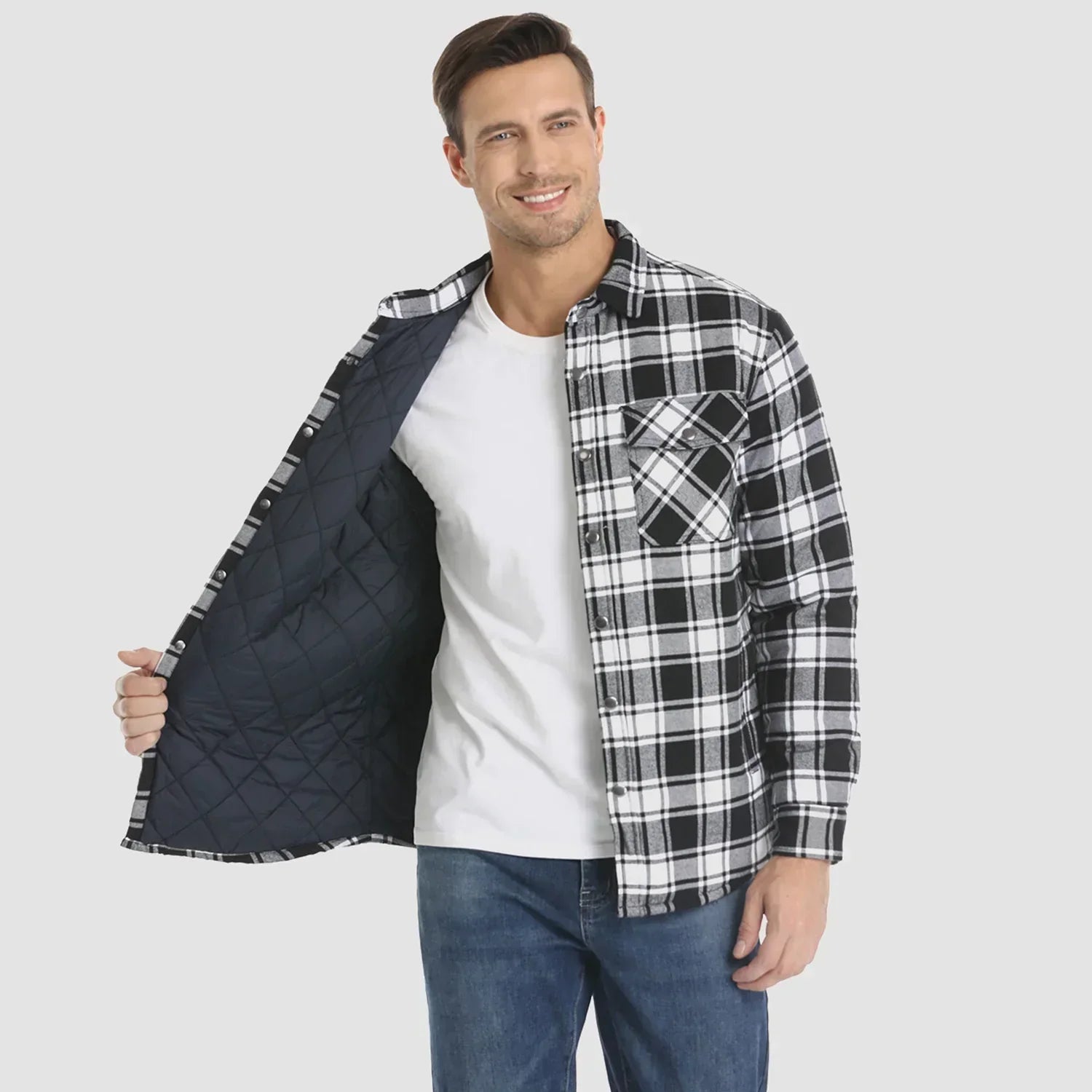 Niels Flanellen Luxe Jas voor Heren | Comfortabele en Stijlvolle Flaneljas