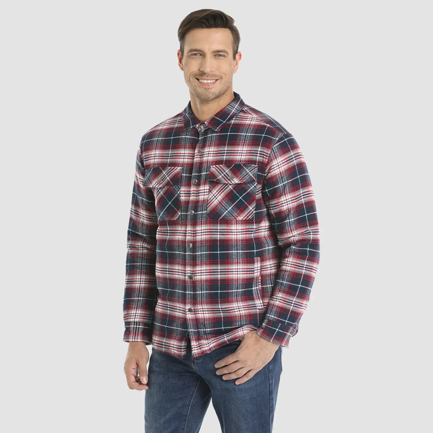 Niels Flanellen Luxe Jas voor Heren | Comfortabele en Stijlvolle Flaneljas