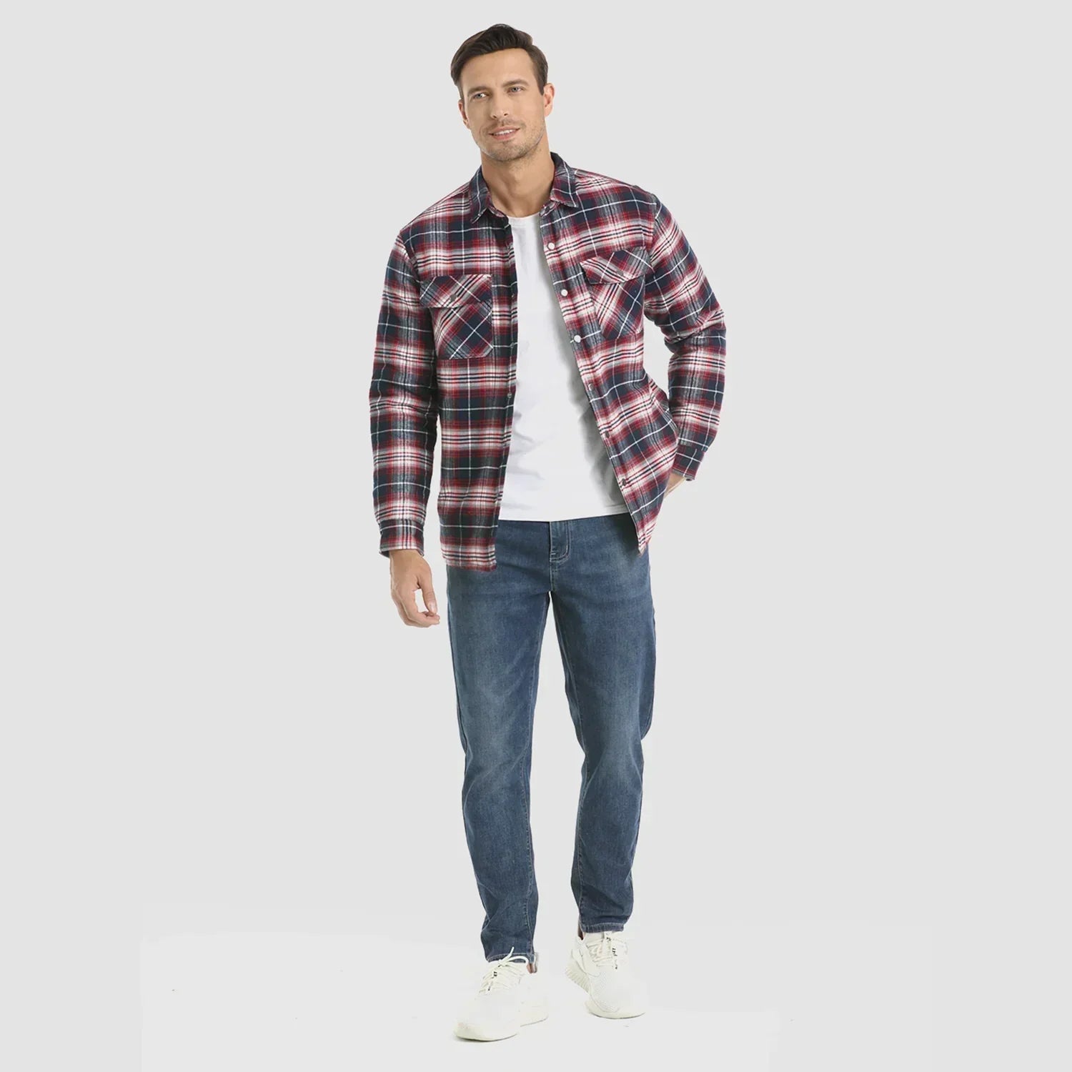 Niels Flanellen Luxe Jas voor Heren | Comfortabele en Stijlvolle Flaneljas